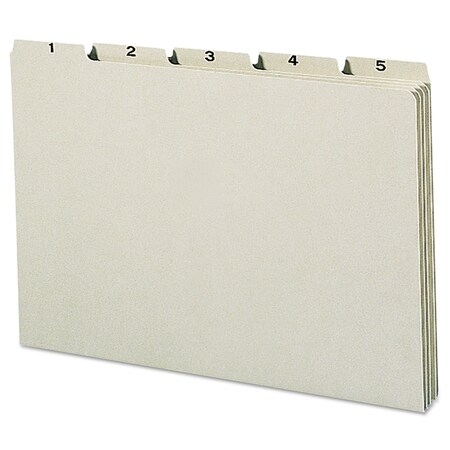 Smead Pressboard Guides Flat Metal (1-31), Gray/Green, PK31, Size: Legal 52369